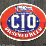 CIO PILSENER BEER Bottle Labels 1930s 