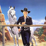 HOPALONG CASSIDY and TOPPER Color Movie Promo Poster 1990s