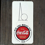 COCA-COLA NEW YORK WORLD'S FAIR Coke Drink Coaster 1939 