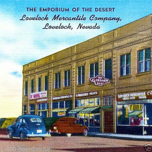 LOVELOCK NEVADA Linen Postcard 1930s