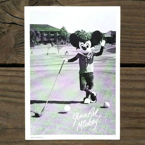 MICKEY MOUSE WELCOME CARD Golf Walt Disney World 1977