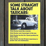 Original TAXICABS Showroom Brochure Folder 1981