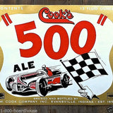COOK'S 500 ALE Beer Bottle Label Set 1940s
