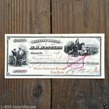 R.S. BATTLES BANK NOTE Check 1909