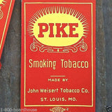 PIKE SMOKING TOBACCO Package Labels 1920s