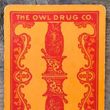 OWL DRUGSTORE Playing Card 1910s