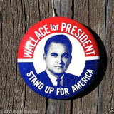 GEORGE WALLACE Stand Up America Campaign Pin 1960s