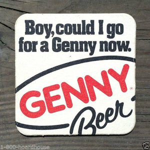 GENESEE GENNY BEER Drink Coasters 1960s