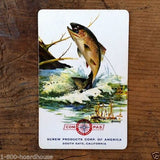 RAINBOW TROUT Screw Products Playing Card 1950s