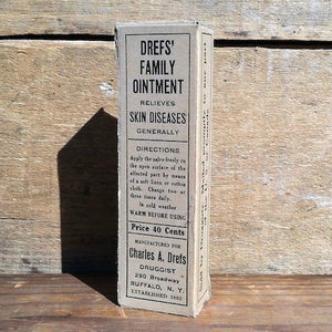 DREF'S FAMILY OINTMENT Medicine Box 1920s