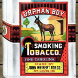 ORPHAN BOY SMOKING TOBACCO Store Poster 1930s