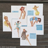 12 VARGA PINUP GIRLS Calendar Sheets 1948