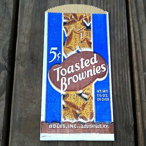 TOASTED BROWNIES Cake Snack Bags 1930s