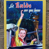 EXIDE AUTO PRODUCTS Playing Card 1920s