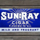 SUN-RAY CIGAR Tobacco Store Poster 1920s 