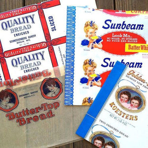 WAX PAPER BREAD Wrapper Collection 1930s-40s