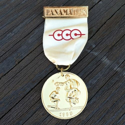 PANAMA 1938 GOLD MEDAL Central American Games