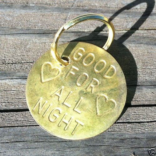 GOOD FOR ALL NIGHT Token Keychain 1960s