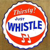 WHISTLE Store Window Decal 1940s