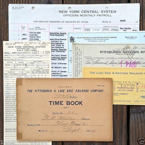 RAILROAD Paper Document Collection 1900-1980s