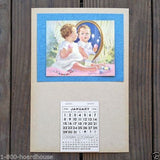 CHILD IN MIRROR Mable Rollins Calendar 1956