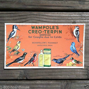 WAMPOLE'S CREO-TERPIN Goodfellows Ink Blotter 1910s