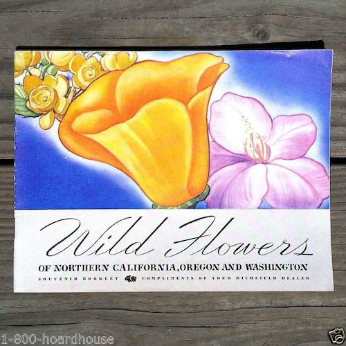 RICHFIELD GASOLINE Pacific Wild Flowers Booklet 1936