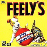 DR. FEELY'S Dog Shampoo Label 1940s 