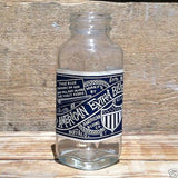 AMERICAN EXTRA BLUE Glass Bottle 1920s