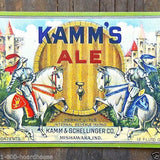 KAMM'S ALE IRTP Beer Bottle Label 1930s