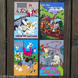 FRED FLINTSTONE Jetsons TV Cartoon Postcards 1987