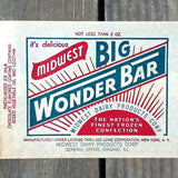 BIG WONDER BAR Ice Cream Snack Bag 1940s