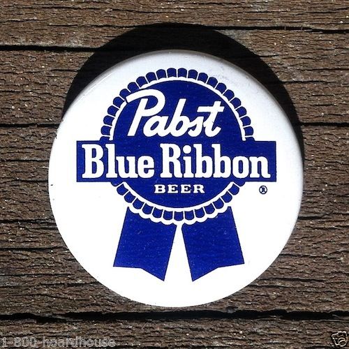 PABST BLUE RIBBON BEER Pin Pinback 1950s