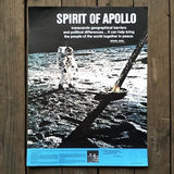 SPIRIT OF APOLLO XI Moon Walk Space Poster 1969