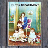 TOY DEPARTMENT Holiday Store Sign 1920s 