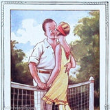 TENNIS Cartoon Couple Postcard Set 1920s
