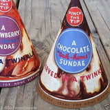 TAK-HOME SUNDAE Ice Cream Cone Cups 1935