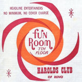 HAROLD'S CLUB FUN ROOM Paper Casino Napkins 1960s