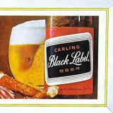 CARLING BLACK LABEL BEER Ink Advertising Blotter 1960s