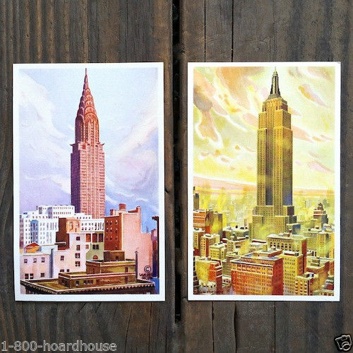 EMPIRE STATE & RCA Building Postcards 1929-33