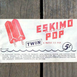 ESKIMO POP TWIN Popsicle Bar Bag 1940s