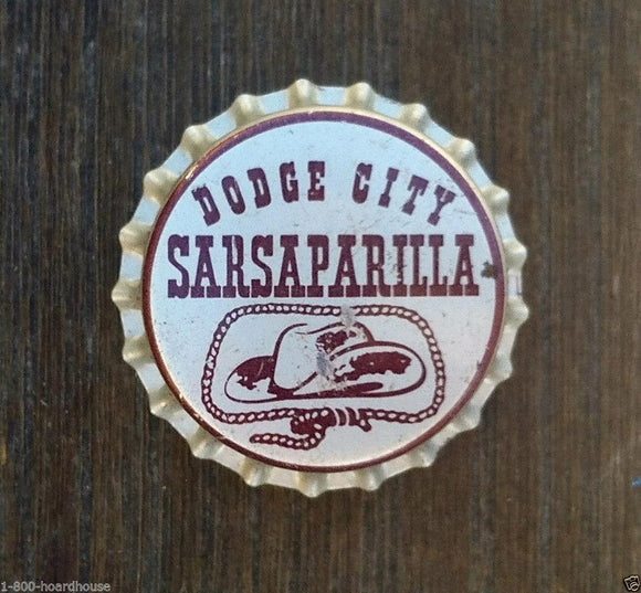DODGE CITY SARSAPARILLA Soda Bottle Cap 1940s 
