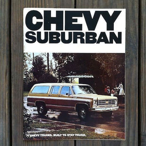 CHEVY SUBURBAN Catalog Magazine 1977 