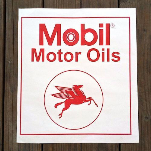 MOBIL MOTOR OILS Car Paper Floor Mats 1960s