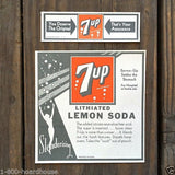 7UP SODA Lithiated Bottle Labels 1930s