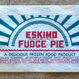 ESKIMO FUDGE PIE Ice Cream Snack Bag 1940s