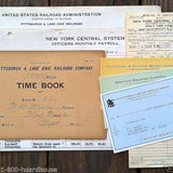 RAILROAD Paper Document Collection 1900-1980s