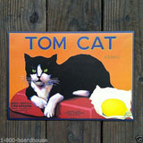 TOM CAT Citrus Crate Box Labels 1970s