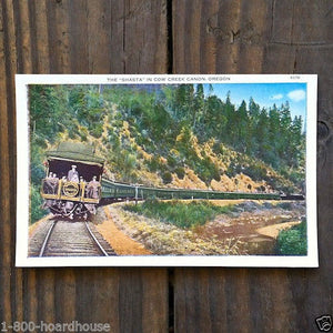 SHASTA PASSENGER Railroad Train Postcard 1910