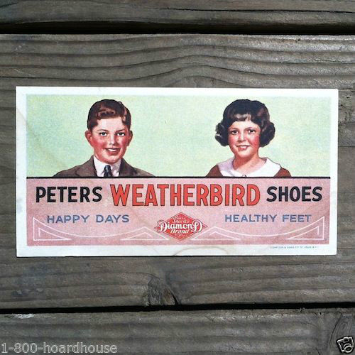 ETERS WEATHERBIRD SHOES Happy Days Ink Blotter 1940s